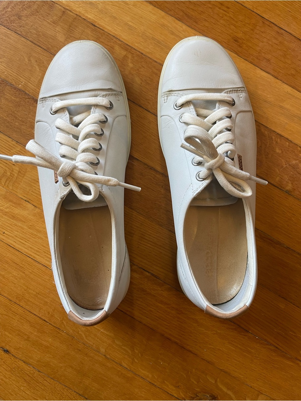 ECCO Soft 7 Women’s Leather Sneakers – White – EU 40 / US 9–9.5